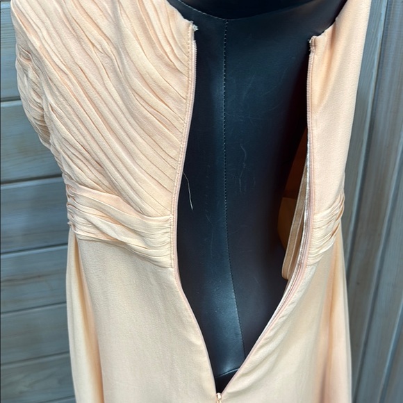 Ann Taylor Peach One-Shoulder Sundress - Picture 6 of 7